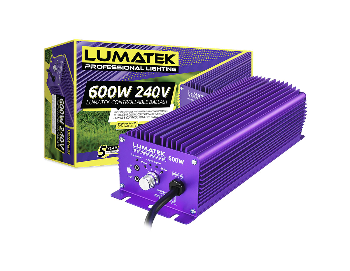 LUMATEK 600W 240V Controllable Ballast Packaging